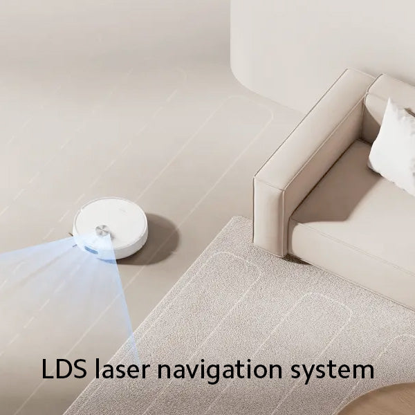 שואב שוטף רובוטי שיאומי דגם Xiaomi Robot Vacuum S40 בצבע לבן