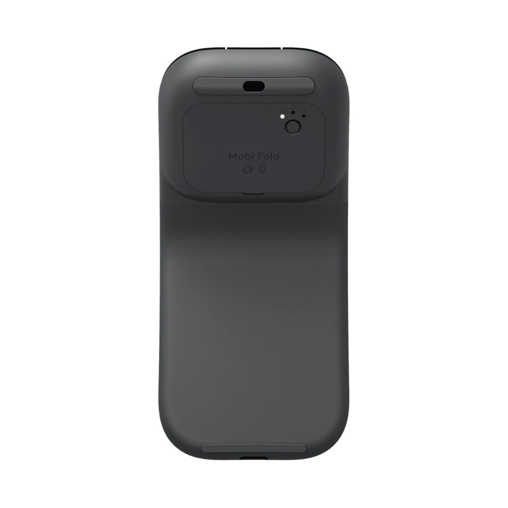 עכבר אלחוטי דגם Mobi Fold בצבע אפור כהה מבית Logitech
