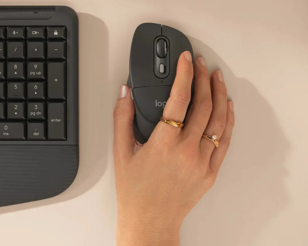 עכבר אלחוטי Signature Comfort Plus M850 L בצבע אפור מבית Logitech