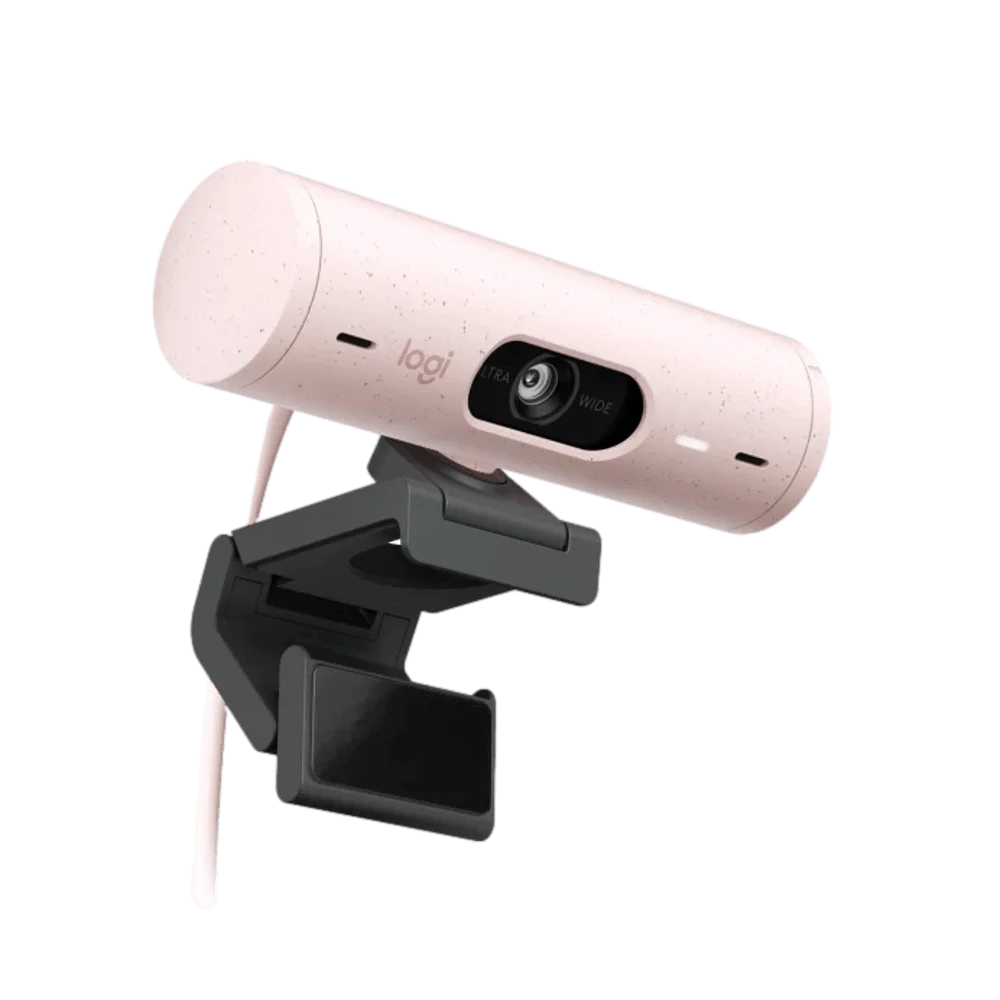 מצלמת רשת  Logitech BRIO 500 - צבע ורוד