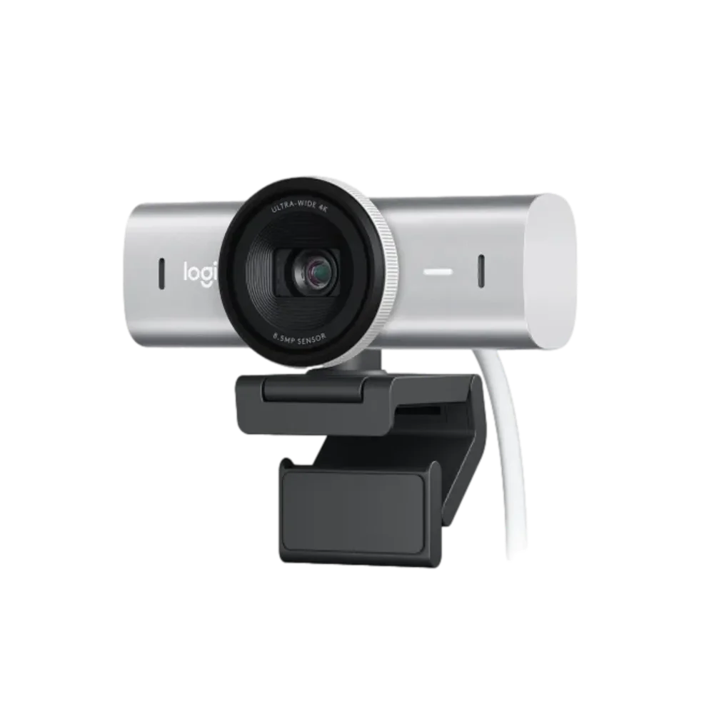מצלמת רשת  LOGITECH MX BRIO 4K ULTRA HD - צבע PALE GREY