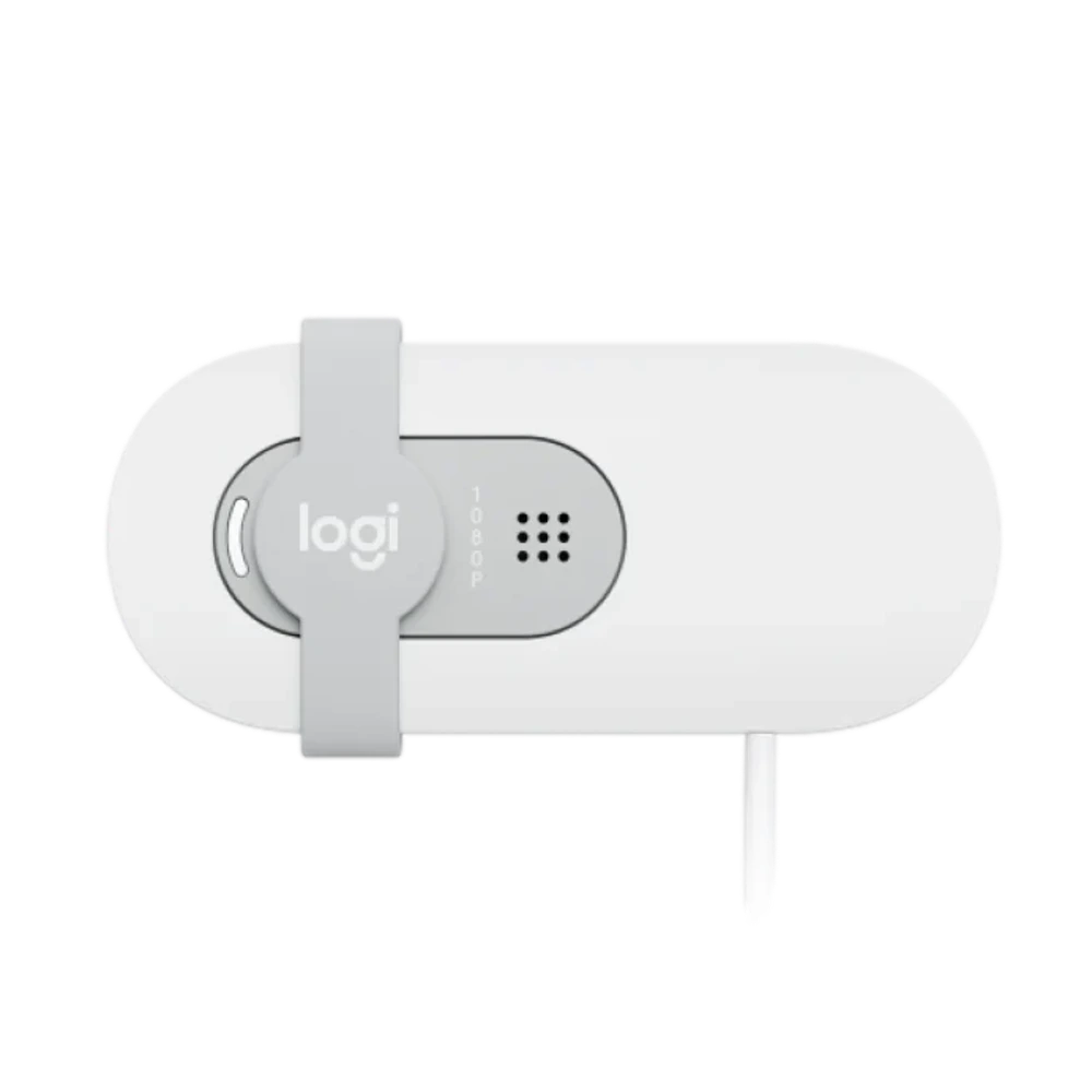 מצלמת רשת Logitech BRIO 100 - בצבע לבן
