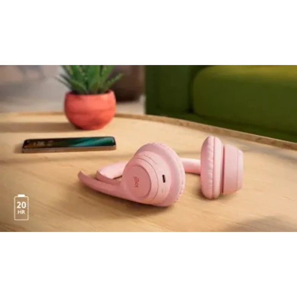 אוזניות אלחוטית ZONE 300 בצבע ROSE מבית LOGITECH