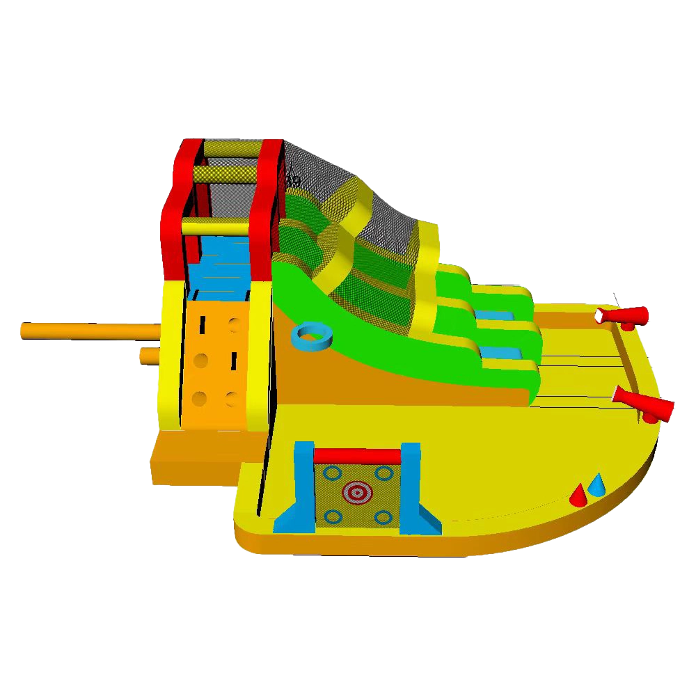 מתקן מתנפח לגינה עולם המגלשות דגם MJ70 מבית MIRAJUMP