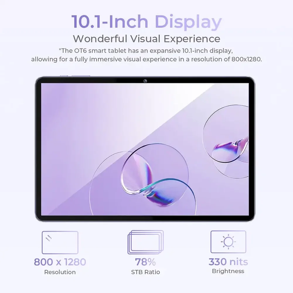 טאבלט לילדים Oukitel OT6 בצבע סגול +כיסוי ורוד