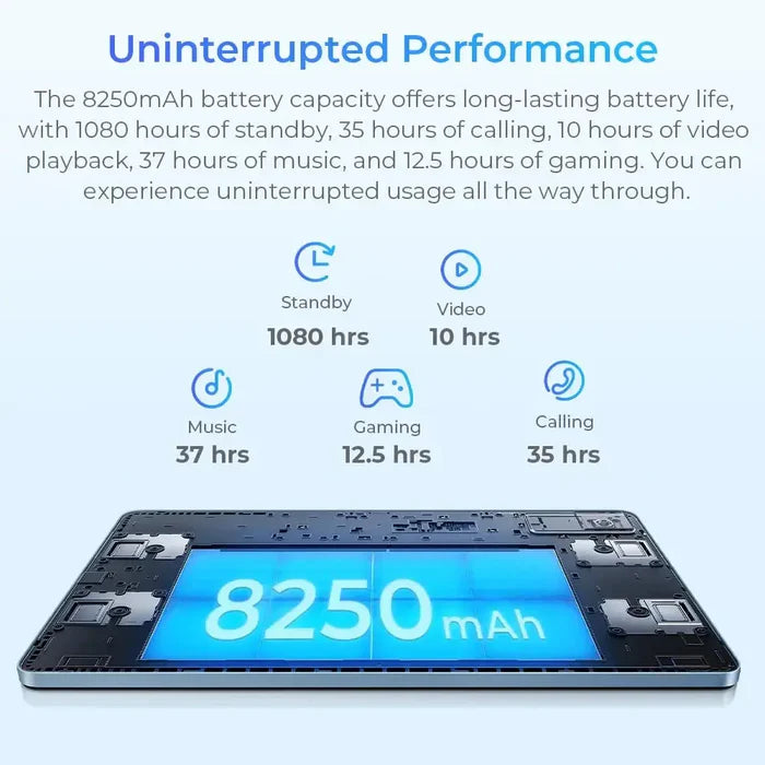 טאבלט OUKITEL OT5S 4G 6+256 12 שחור סוללה 8250mAh