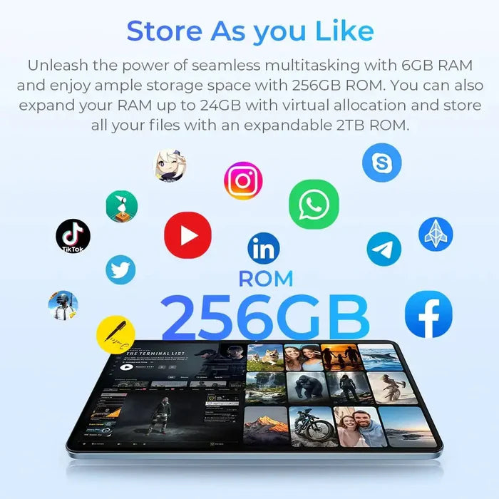 טאבלט OUKITEL OT5S 4G 6+256 12 שחור סוללה 8250mAh