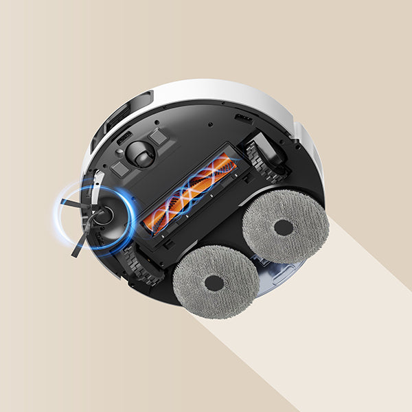 שואב שוטף רובוטי שיאומי דגם Xiaomi Robot Vacuum S40 Pro בצבע לבן