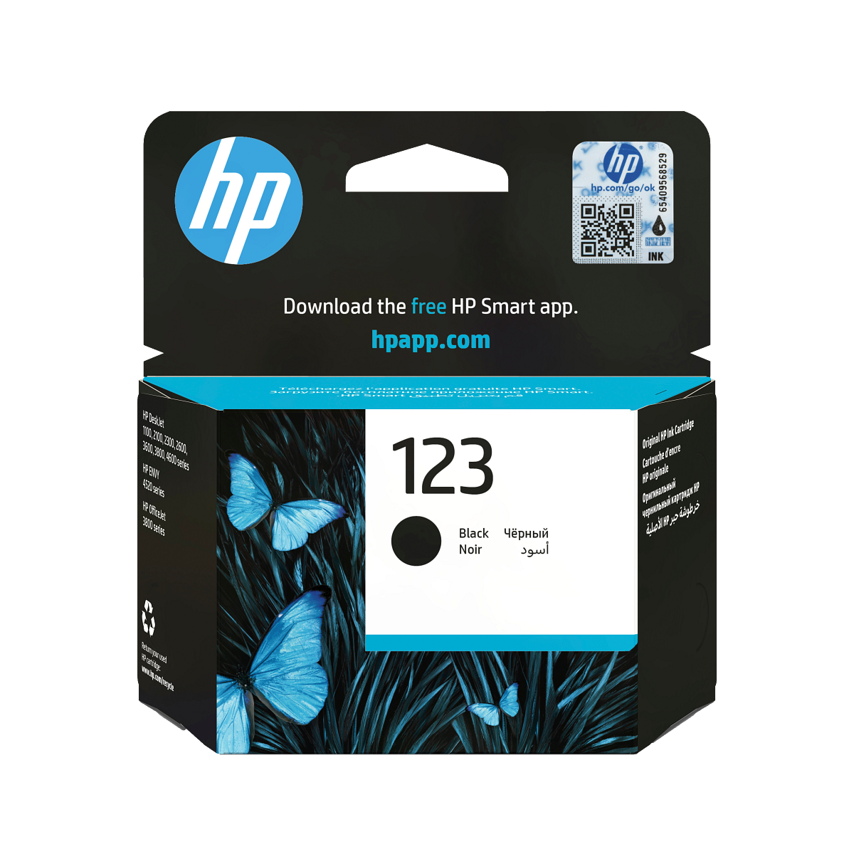 ראש דיו מקורי HP 123 – שחור