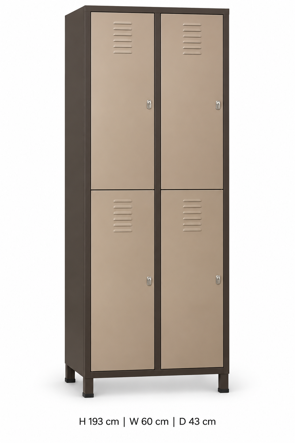 תמונה נוספת של ארונית לוקרים 4 תאים, 60×43 ס״מ