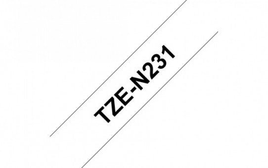 סרט מדבקות Brother TZe-N231 ללא למינציה 12 מ"מ