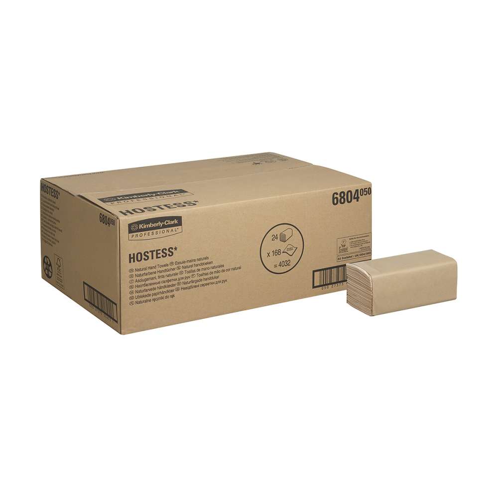 Hostess מגבות ידיים C-Fold טבעי 6804