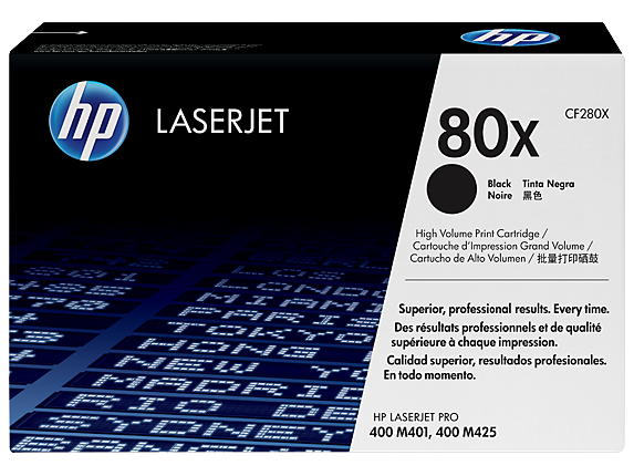 טונר מקורי HP 80X שחור CF280X תפוקה גבוהה