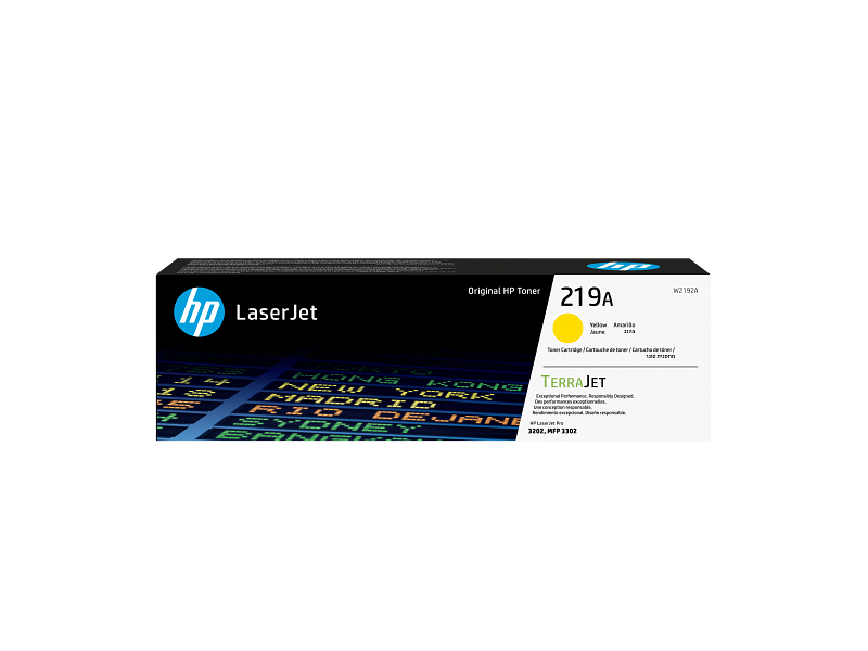 טונר מקורי HP 219A צהוב W2192A