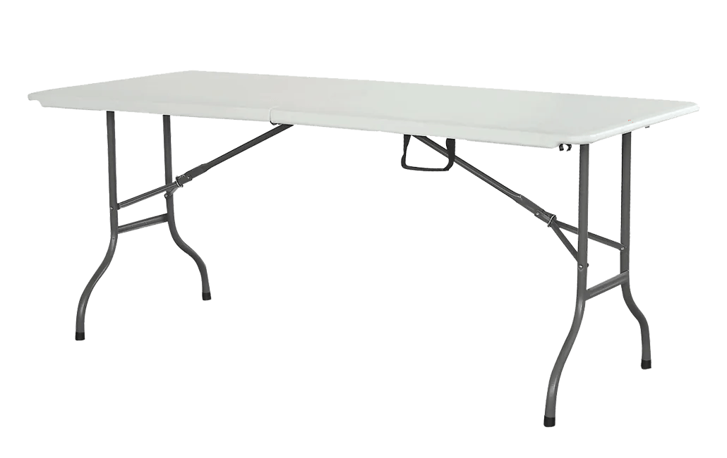 שולחן מתקפל 1.80 מטר Fold & Go - לבן