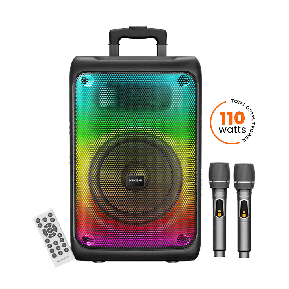 רמקול SONICGEAR HYPERBOX 1200PRO עם 2 מיקרופונים אלחוטיים