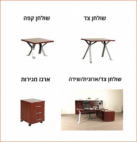 שולחן משרדי ZENON – דגם מתכת – פרט עיצוב וגימור