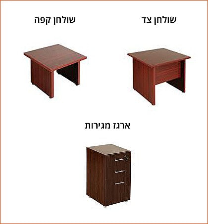 שולחן משרדי PLUS – דגם מתכת – פרט עיצוב וגימור
