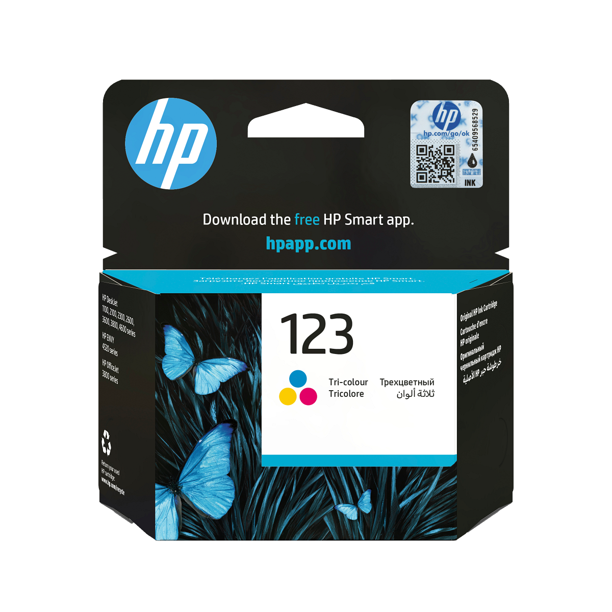 ראש דיו מקורי HP 123 – צבעוני